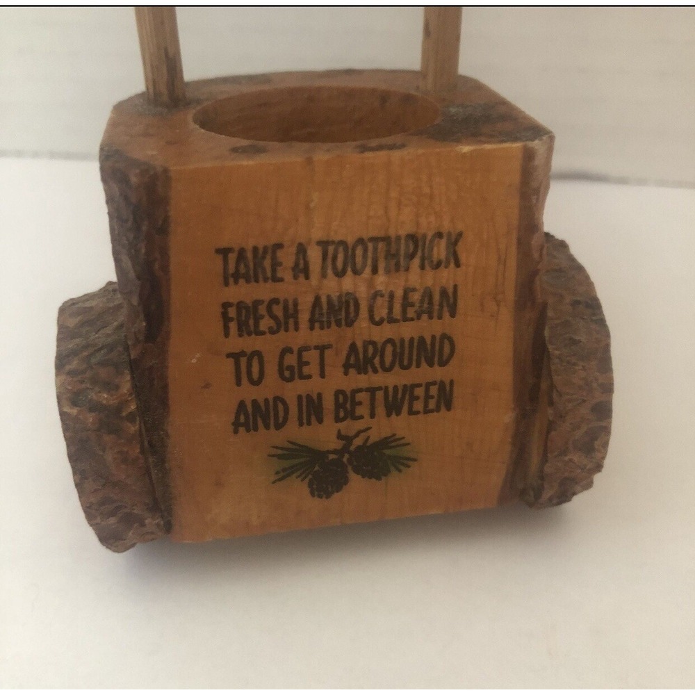 Wooden Toothpick Holder